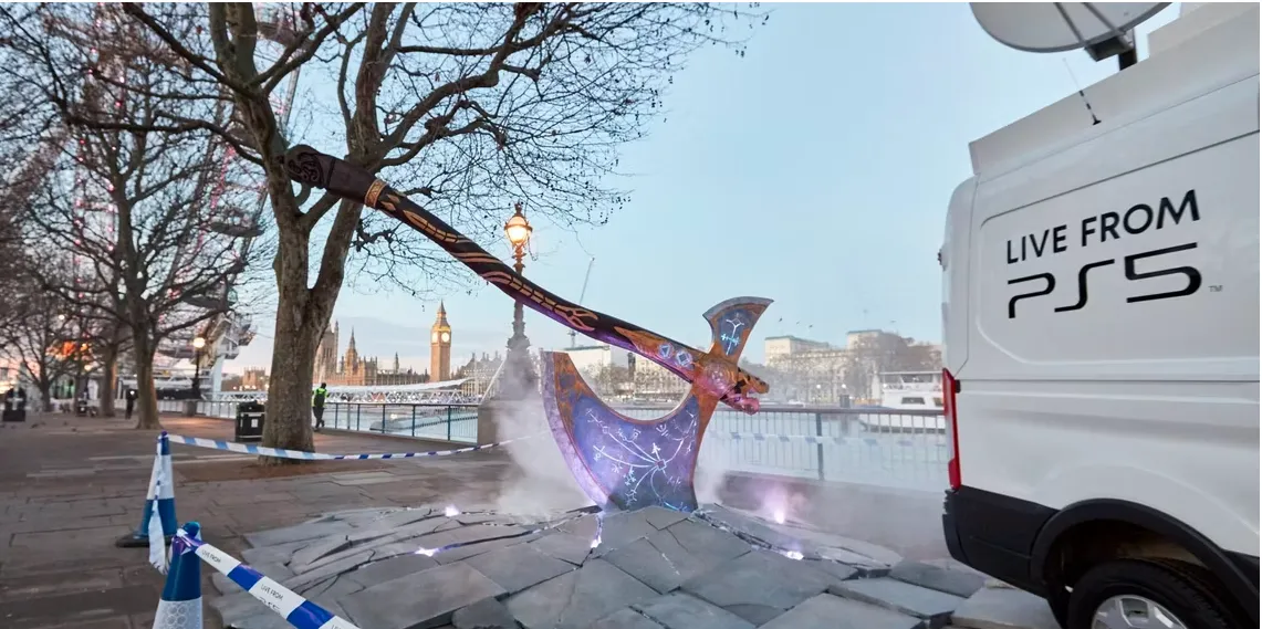 Sony tizuje God Of War vesti sa Kratos sekirom u Londonu