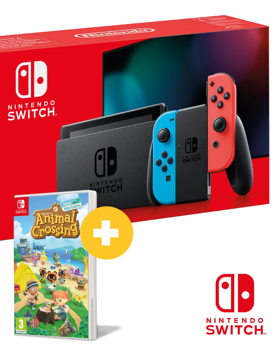 Konzola Nintendo Switch (Red and Blue Joy-Con) + Animal Crossing