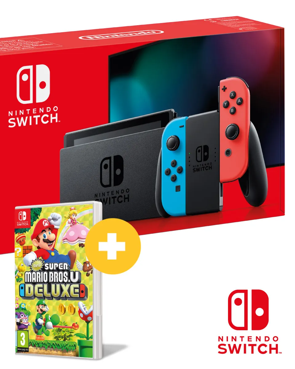 Konzola Nintendo Switch (Red and Blue Joy-Con) + New Super Mario Bros