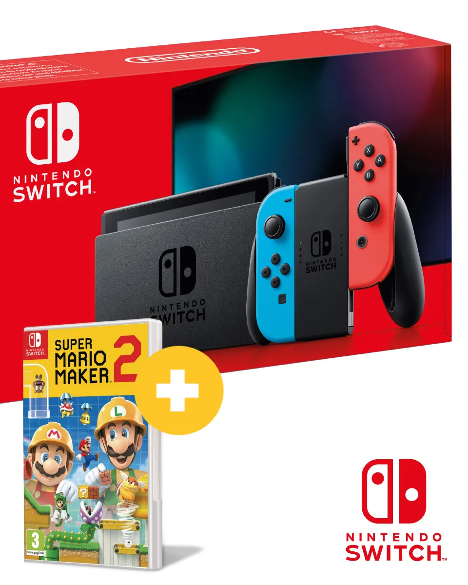 Konzola Nintendo Switch (Red and Blue Joy-Con) + Super Mario Maker