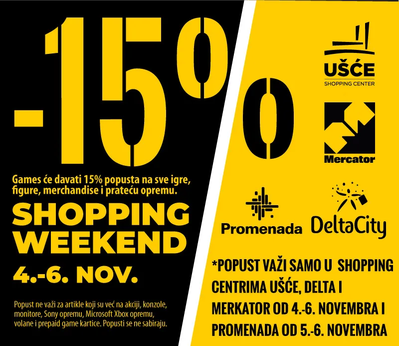 Shopping vikend u GameS radnjama