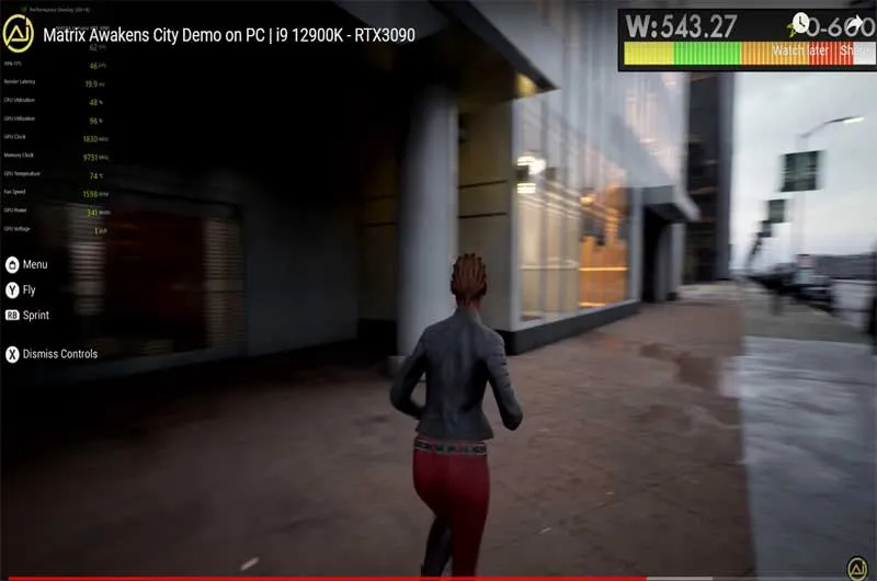 GeForce RTX 3090ca gura Matrix demo