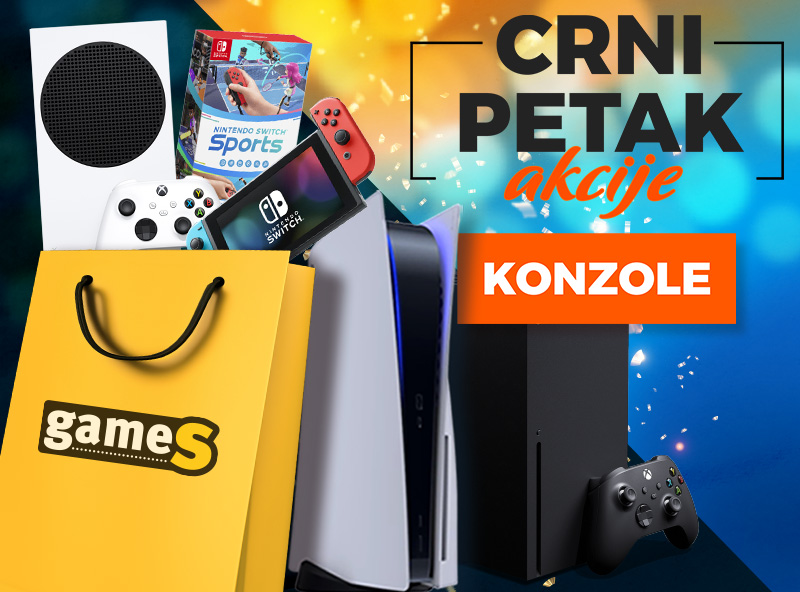 Nintendo switch crni on sale petak