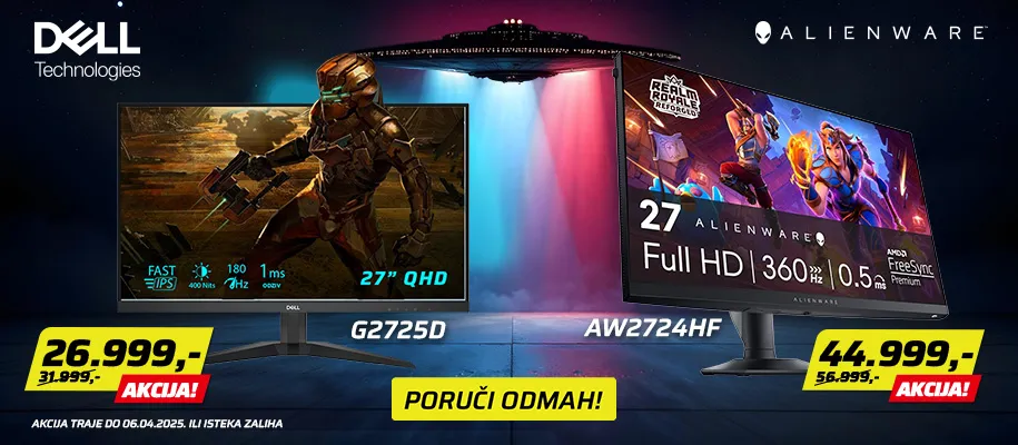 Dell monitori akcija