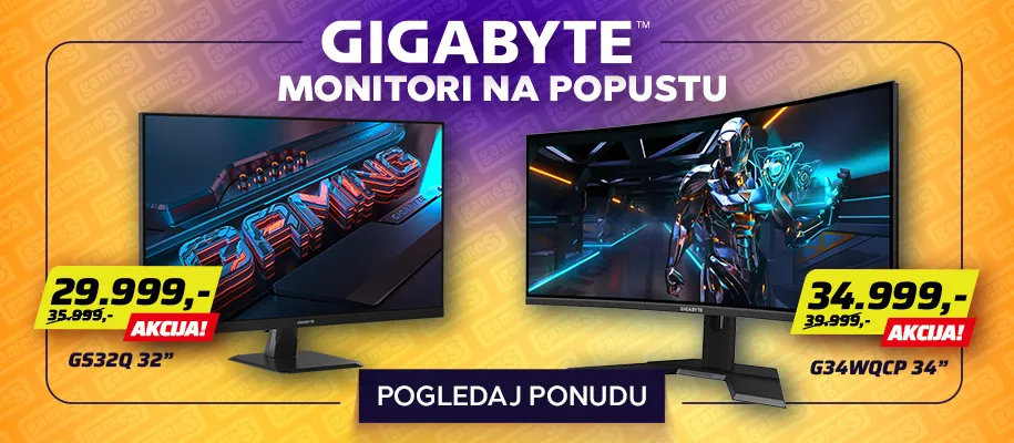 Gaming monitori akcija