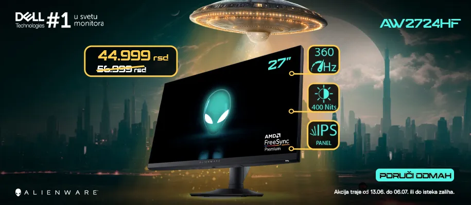 Dell monitori akcija