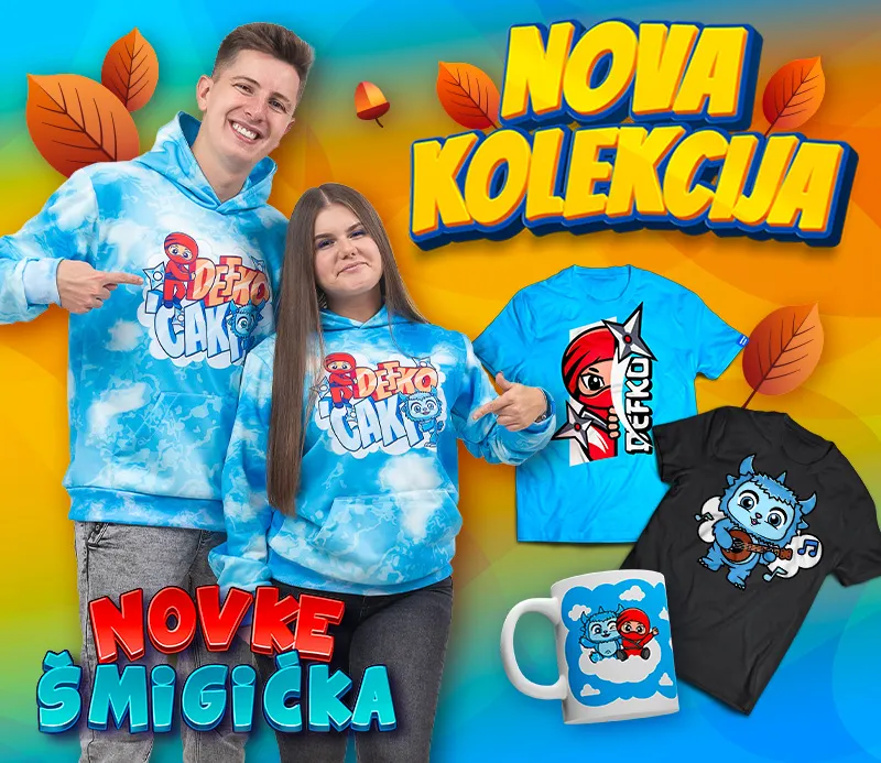Defko i Ćaki duksevi, majice, šorcevi i šolje - Novke i Šmigićka