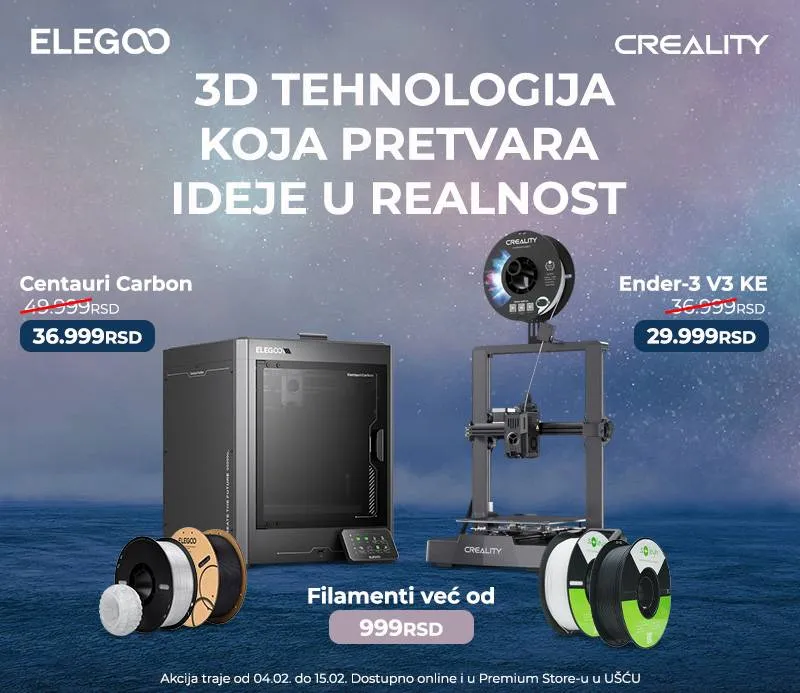 Elegoo i Creality Akcija