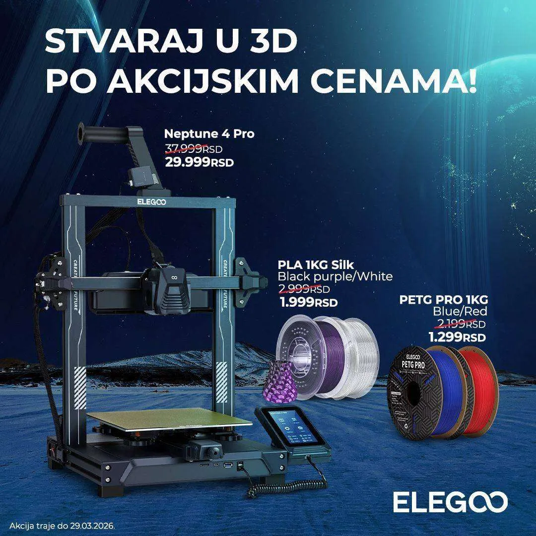 Elegoo i Creality Akcija