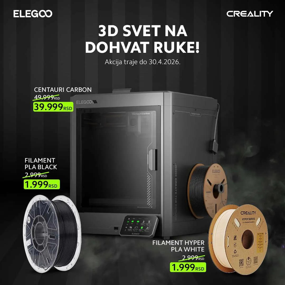 Elegoo i Creality Akcija