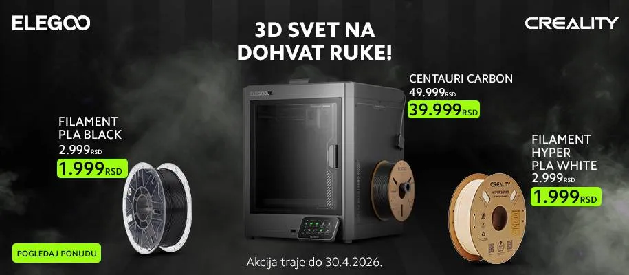 Elegoo i Creality Akcija
