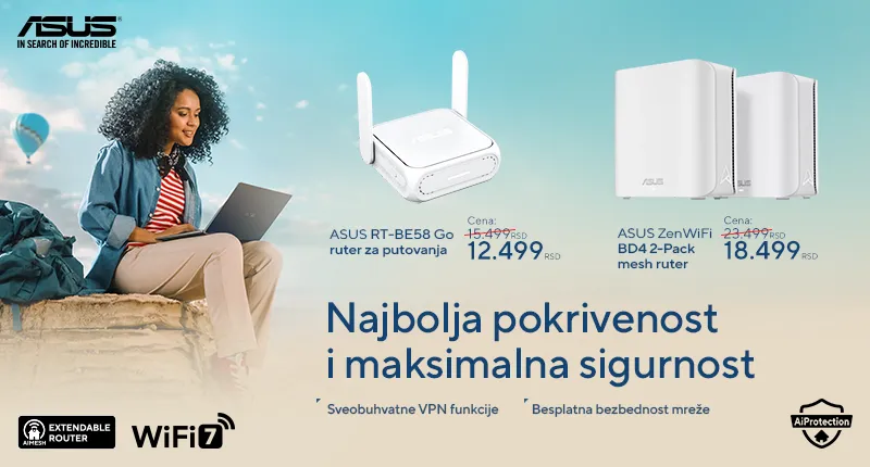 Asus ruteri akcija