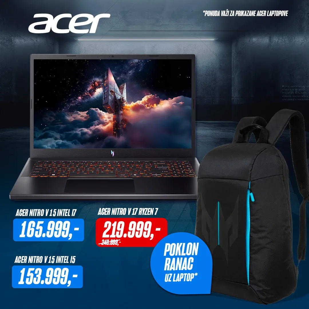 Acer Laptop + poklon ranac 