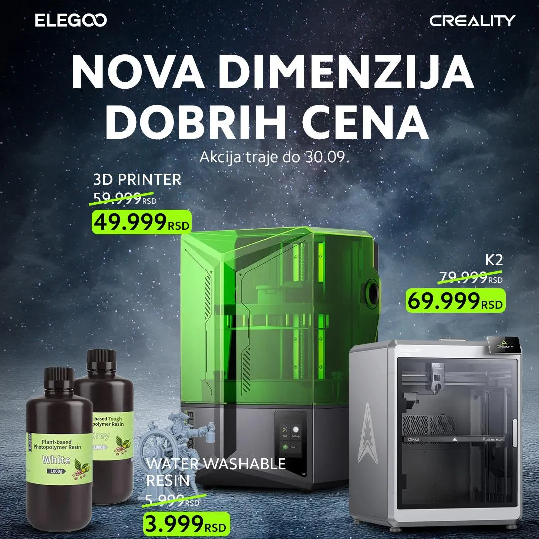 3D štampači akcija