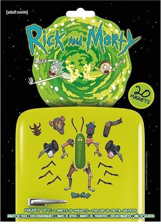 Magnet set 20kom Rick and Morty - Weaponize the Pickle 
