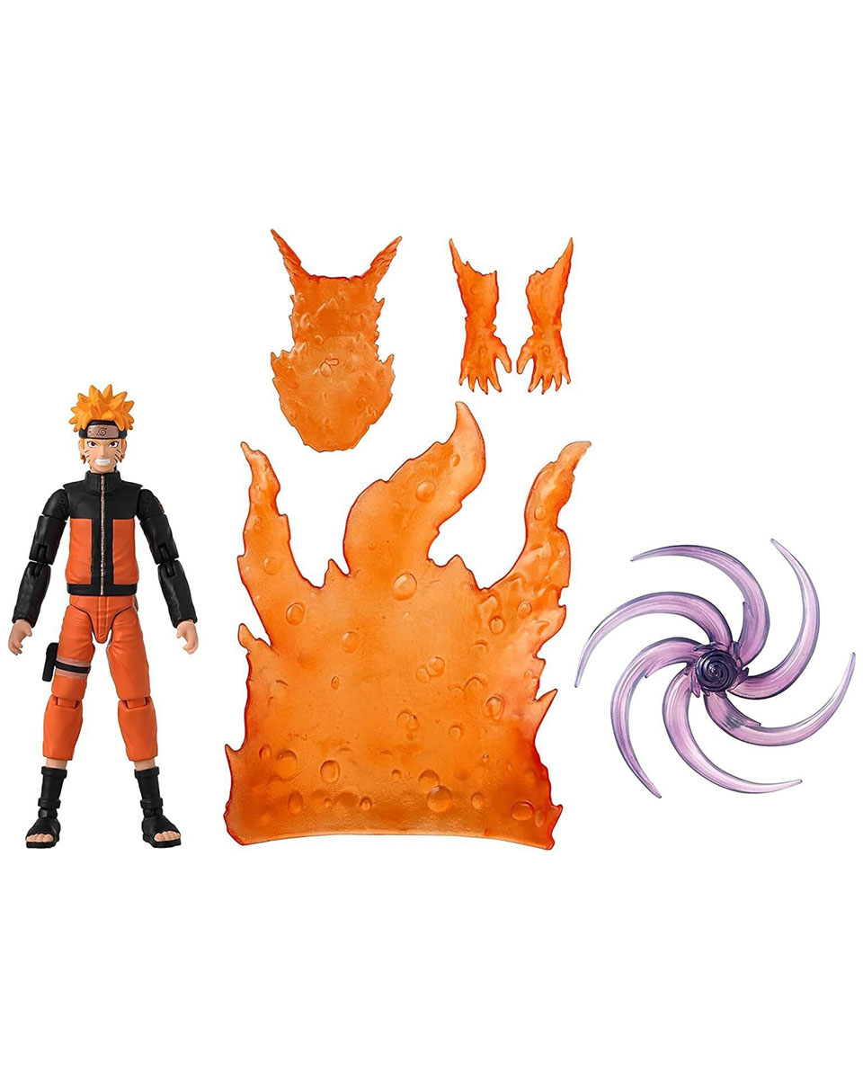 Action Figure Naruto Shippuden - Anime Heroes Beyond - Naruto Uzumaki Tailed Beast Cloak 