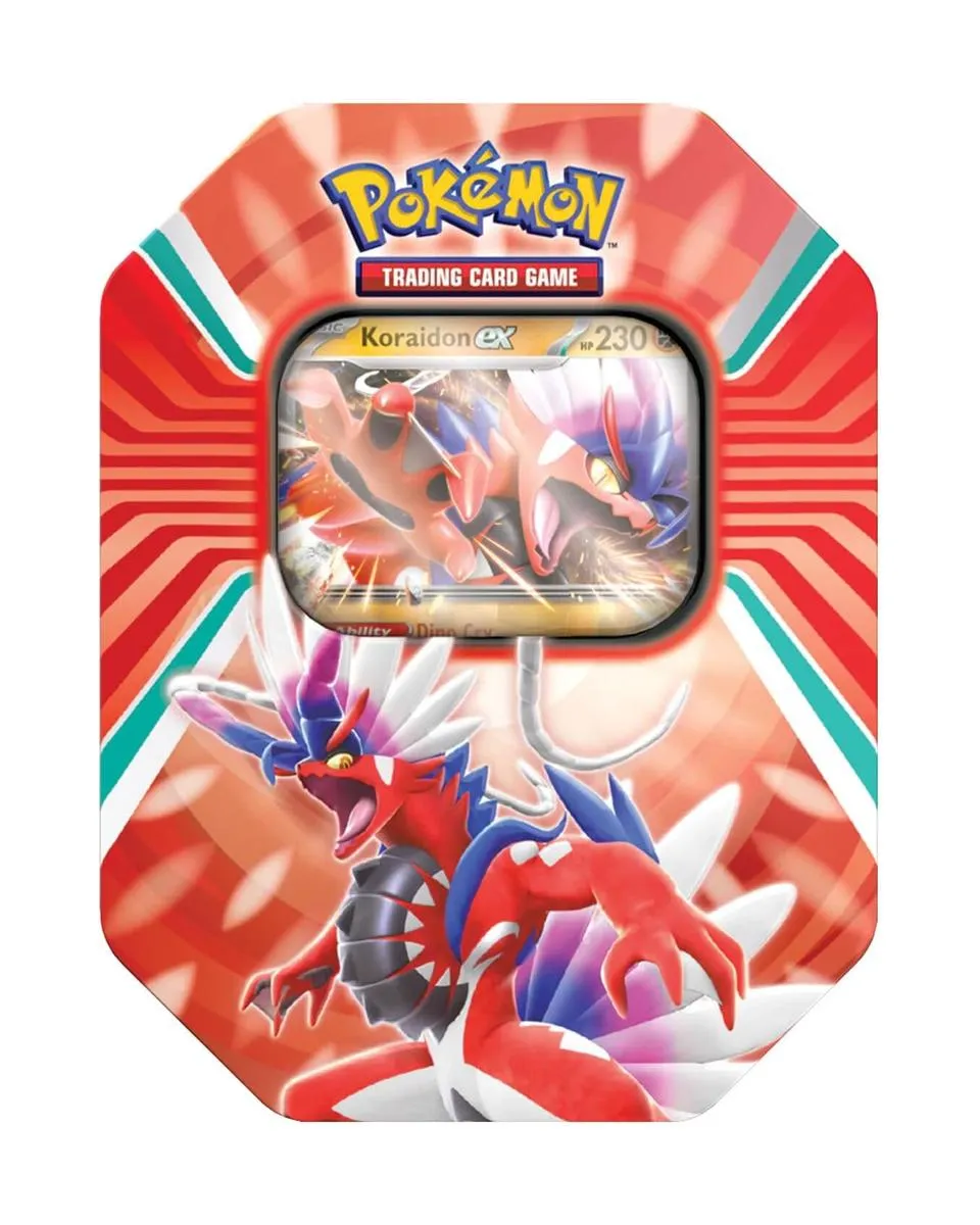 Društvena igra - Pokemon TCG - Paldea Legends Tin (4 Booster Packs) 