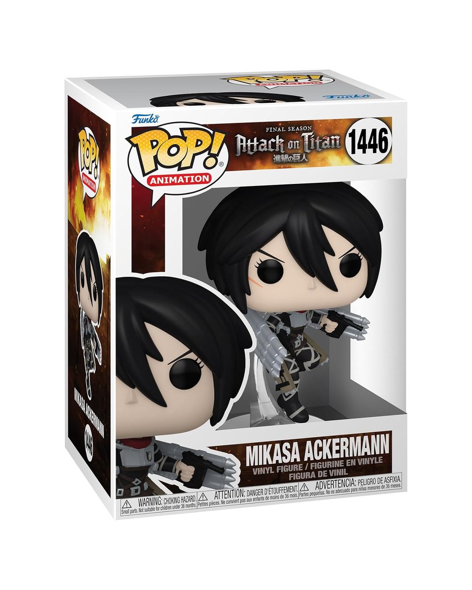 Bobble Figure Anime - Attack on Titan POP! - Mikasa Ackermann 