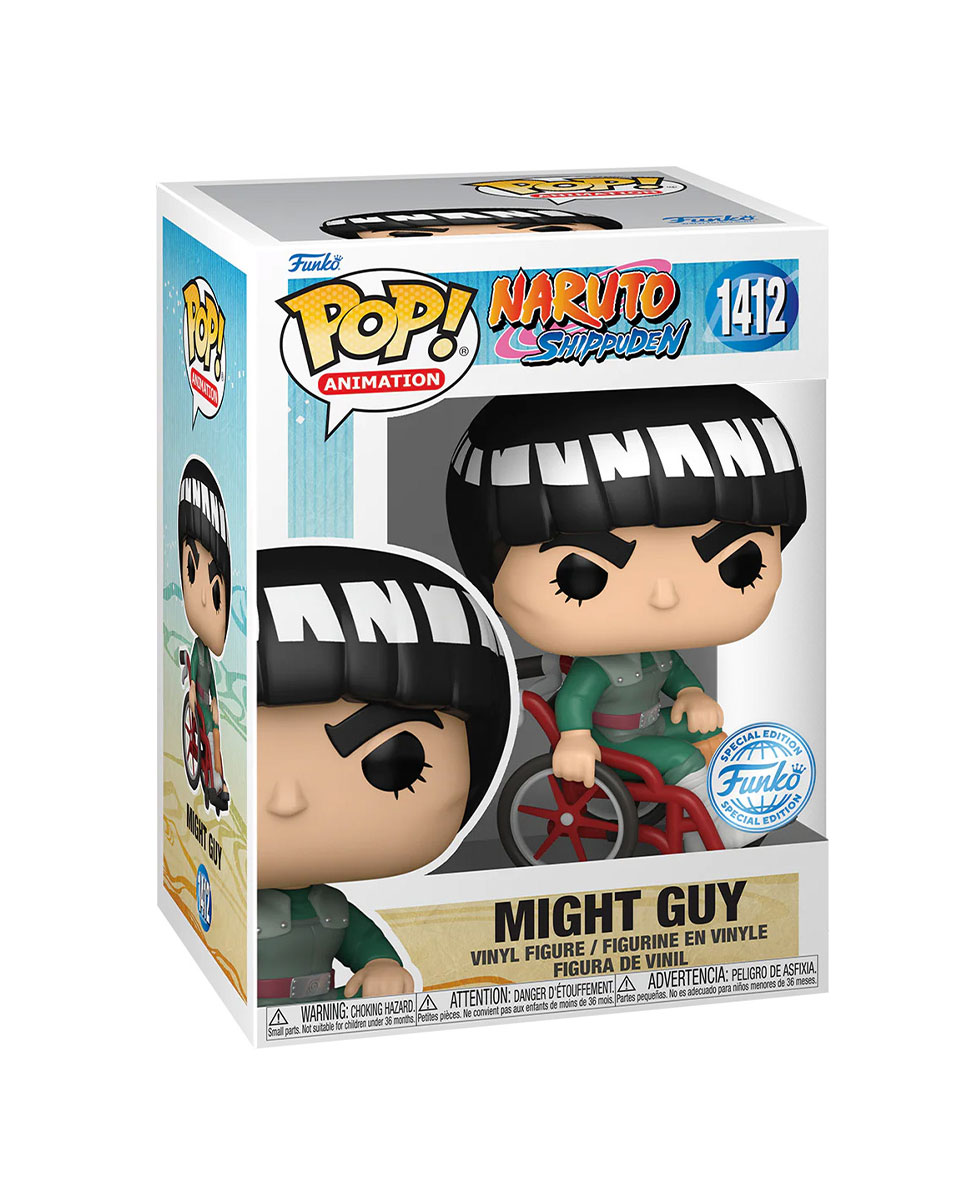 Bobble Figure Anime - Naruto Shippuden POP! - Might Guy (White Chrome) 