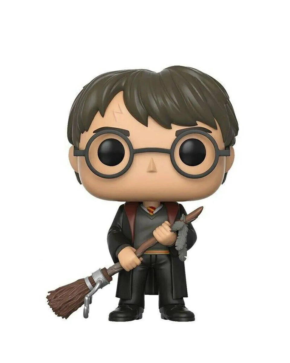 Bobble Figure Harry Potter POP! - Harry Potter with Firebolt & Feather Exclusive 