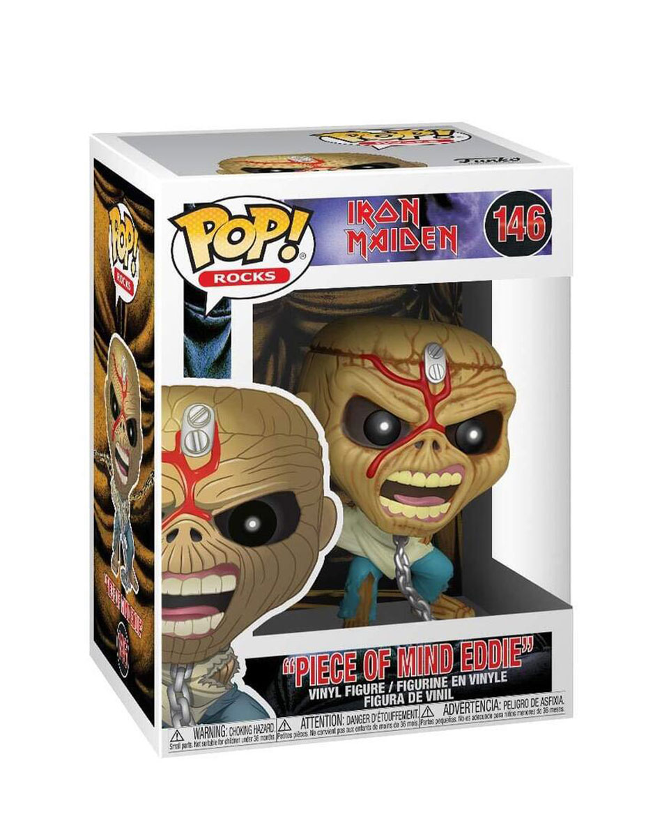 Bobble Figure Rocks - Iron Maiden POP! - Piece Of Mind (Skeleton Eddie) 