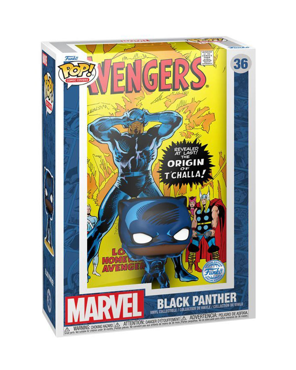 Bobble Figure Marvel - The Avengers POP! Comic Covers - Black Panther - Special Edition 