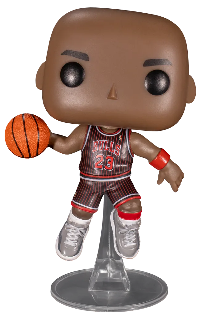Bobble Figure Basketball NBA - Bulls POP! - Michael Jordan - Black Pinstripe Jersey 