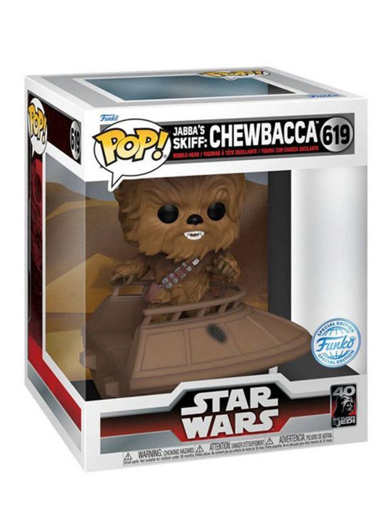 Bobble Figure Star Wars - Return of The Jedi POP! Jabba's Skiff - Chewbacca - Special Edition 