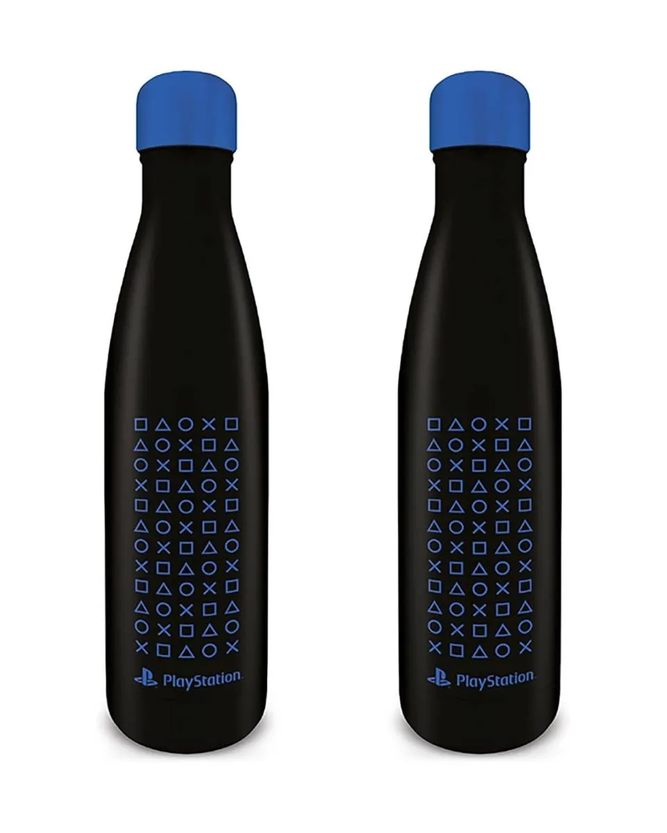 Boca PlayStation Symbol Pattern - Metal Bottle 