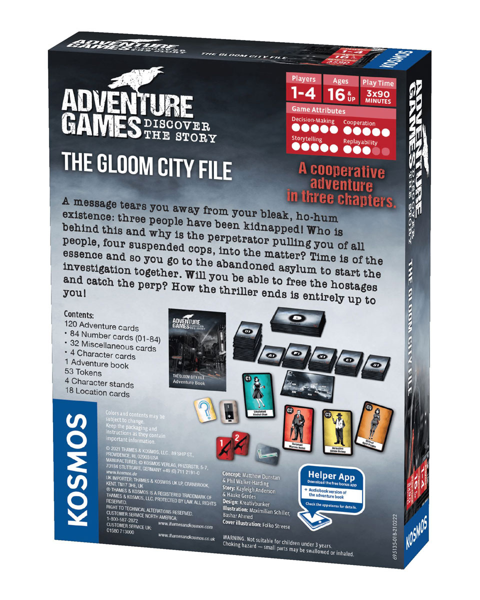 Društvena igra Adventure Games - The Gloom City Files 