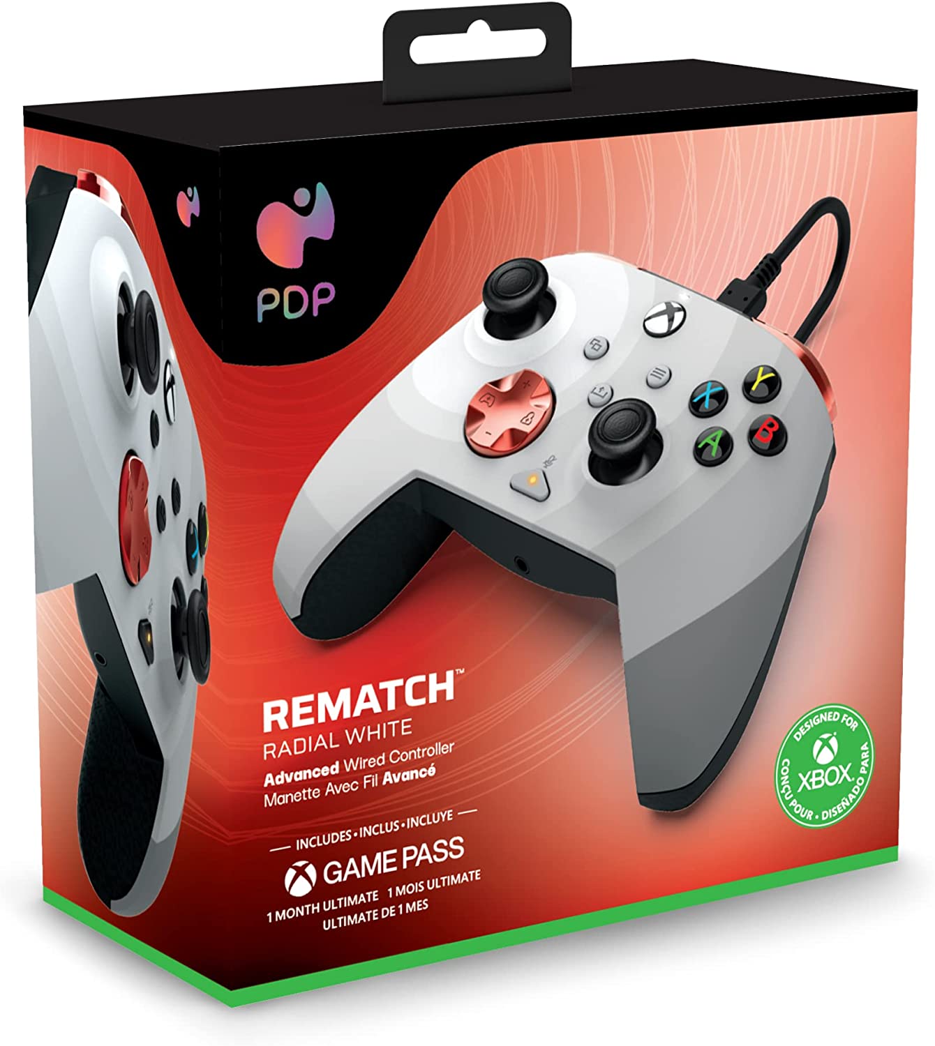Gamepad PDP Rematch Radial White 