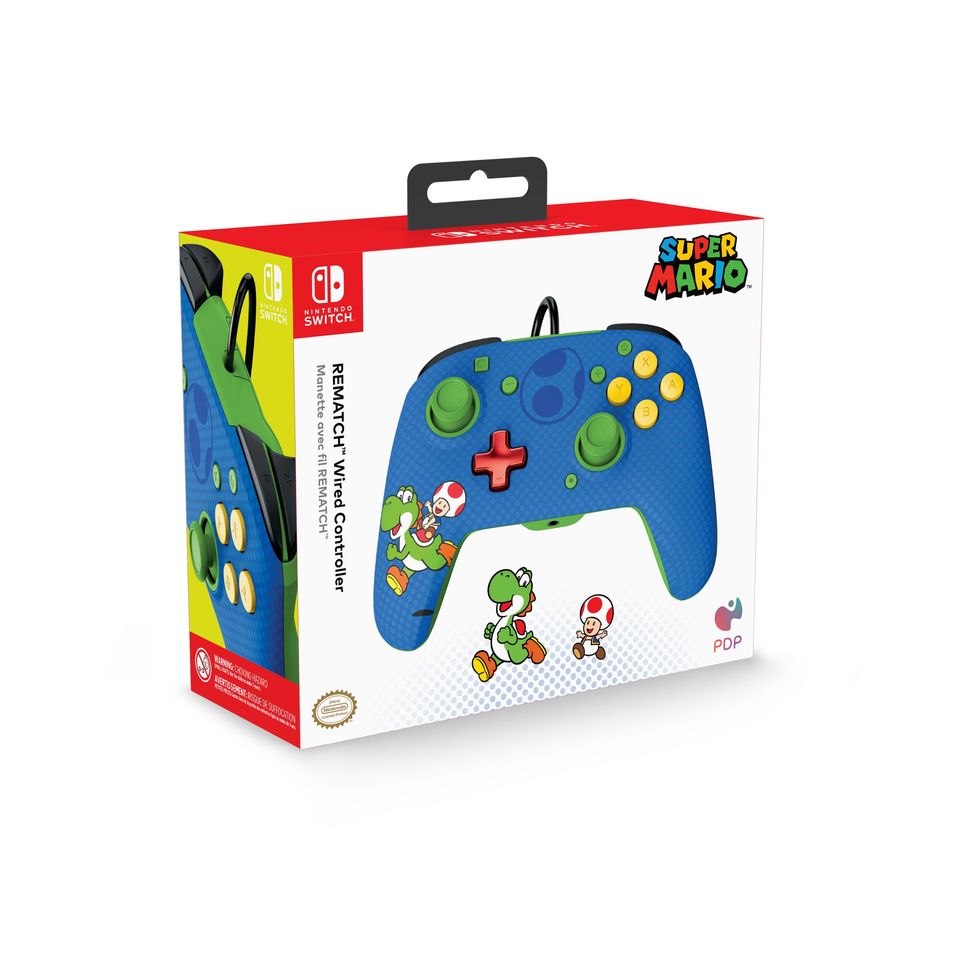 Gamepad PDP Rematch - Super Mario - Toad & Yoshi 