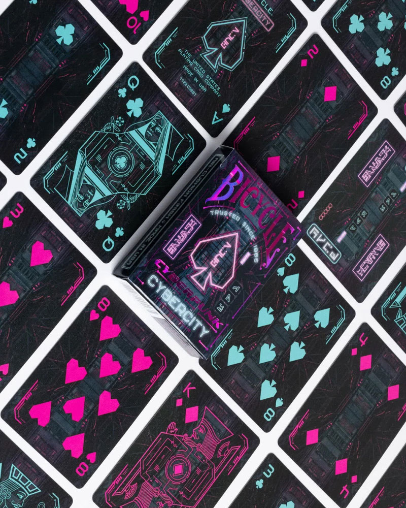 Karte Bicycle Creatives - Cyberpunk Cybercity - Playing Cards 