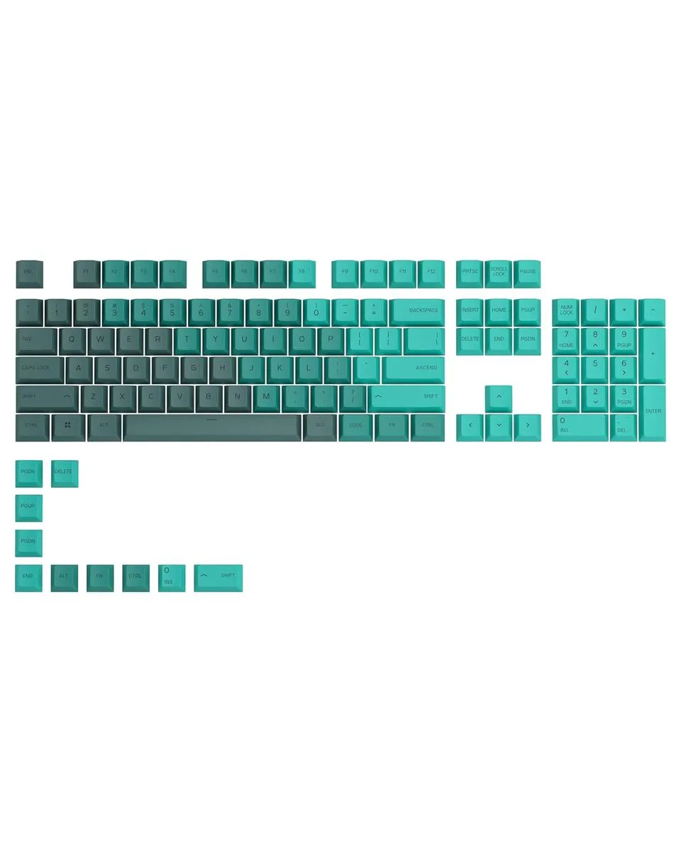Keycaps Glorious GPBT - Rain Forest 
