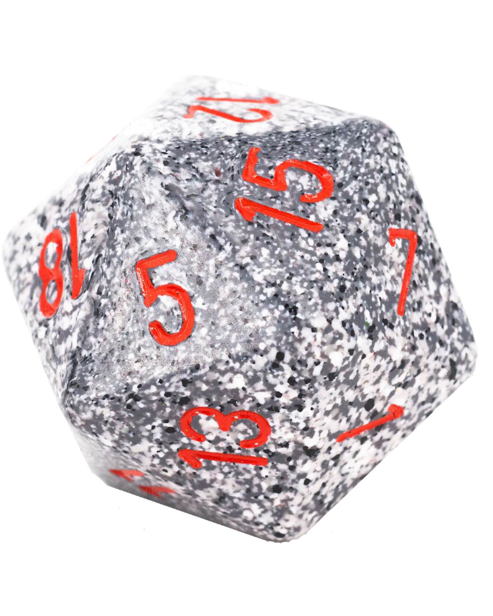 Kockica Chessex - Speckled - Granite 34mm D20 