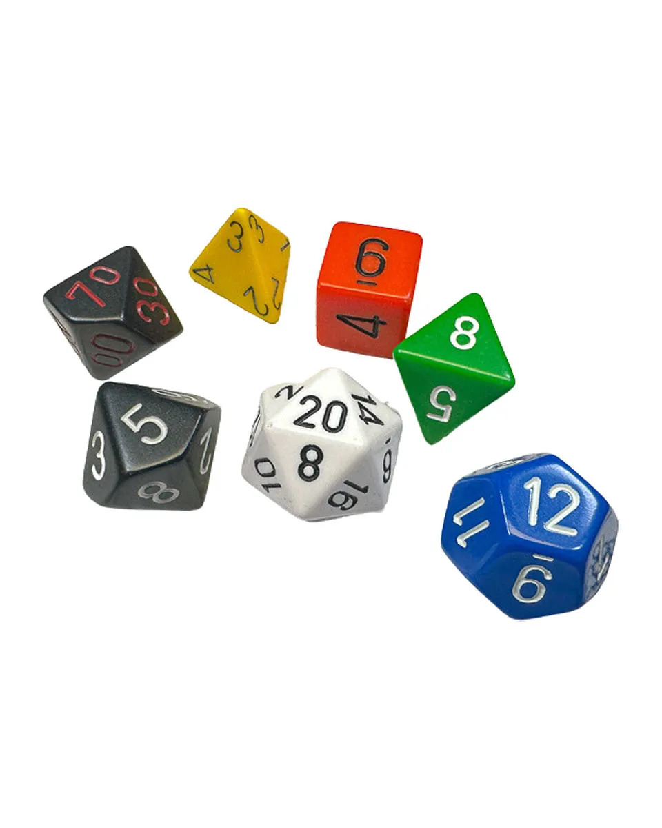 Kockice Chessex - Nostalgia Opaque - Polyhedral 7-Dice Set 