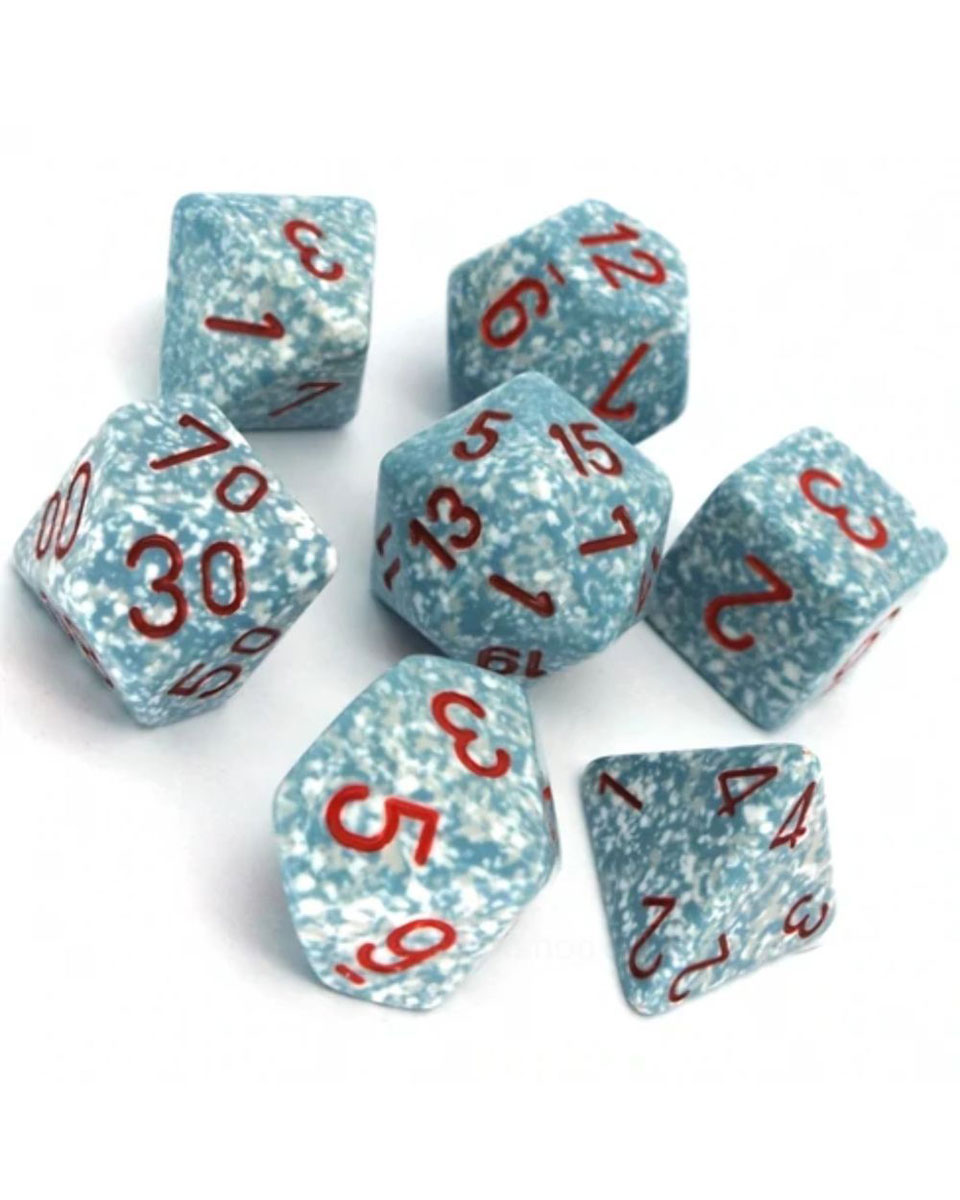 Kockice Chessex - Polyhedral - Speckled - Air (7) 