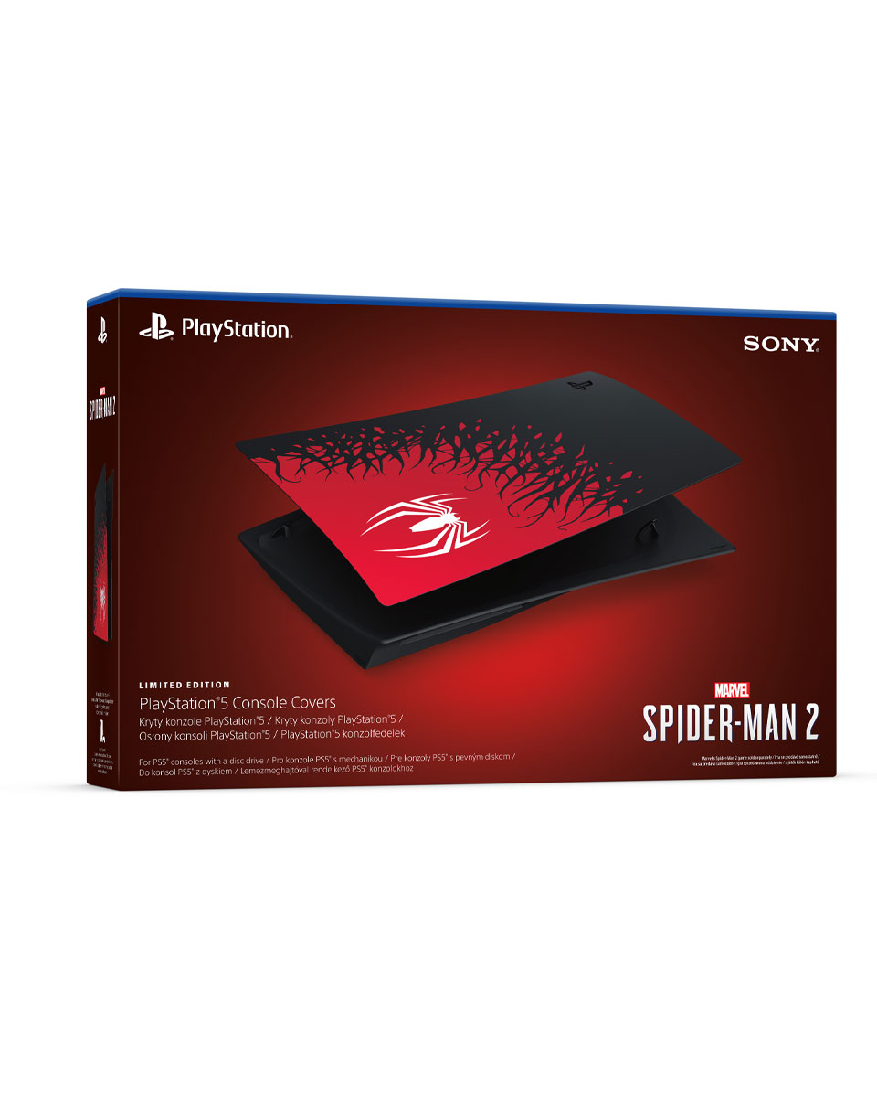 Consola Playstation 5, PS5, Spiderman 2, Carcasa, Mascara