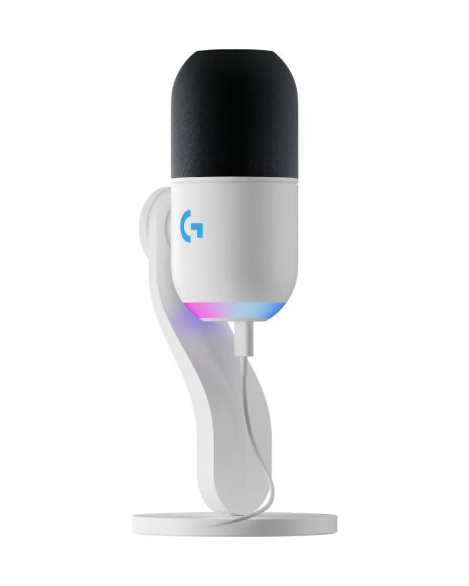 Mikrofon Logitech Yeti GX White - Dynamic RGB Gaming Microphone with LIGHTSYNC 