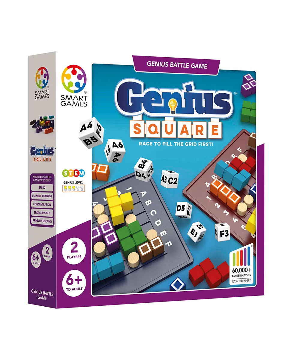 Mozgalica Smart Games - Genius Square - Race To Fill The Grid First! 