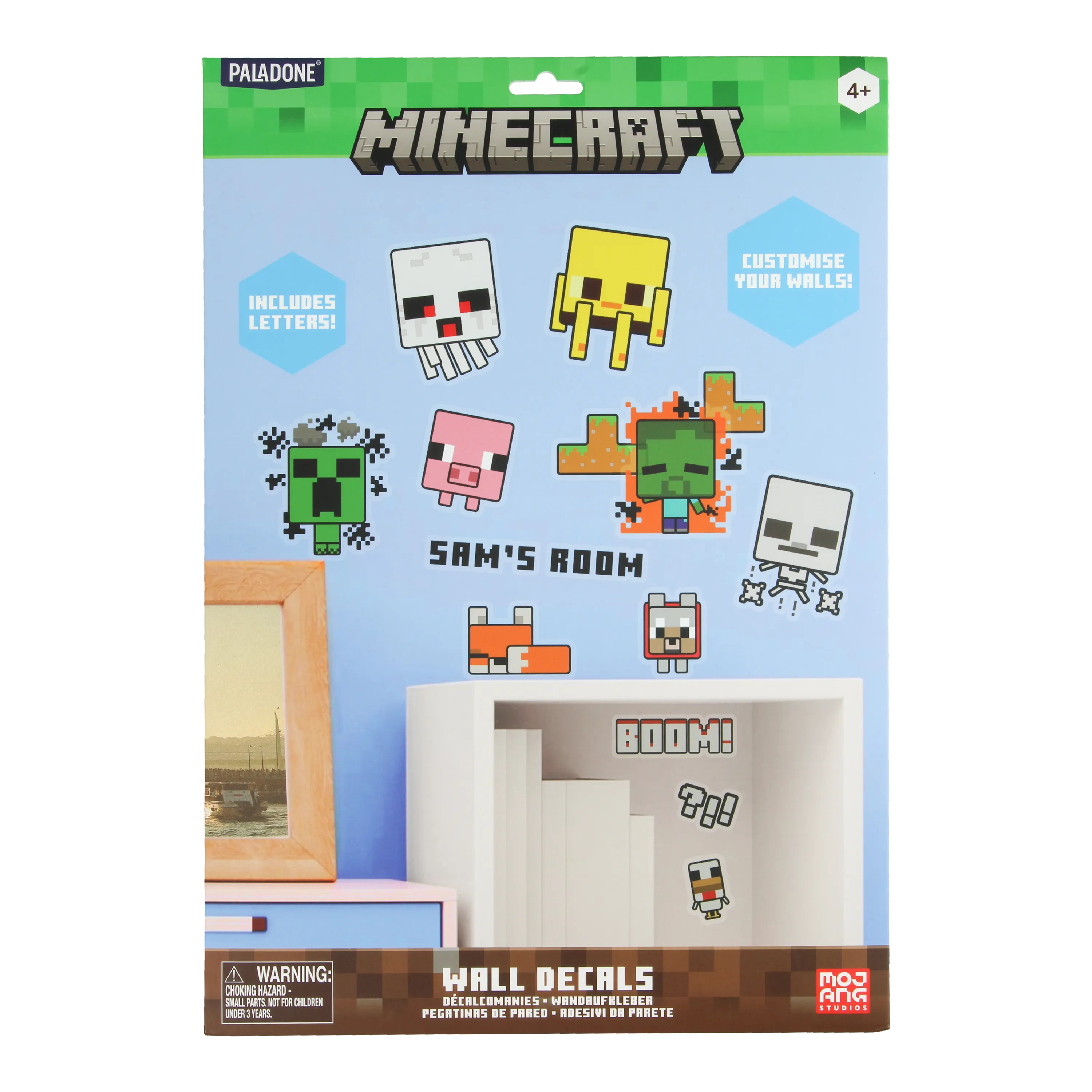 Nalepnice Paladone - Minecraft Personalisation Wall Decals