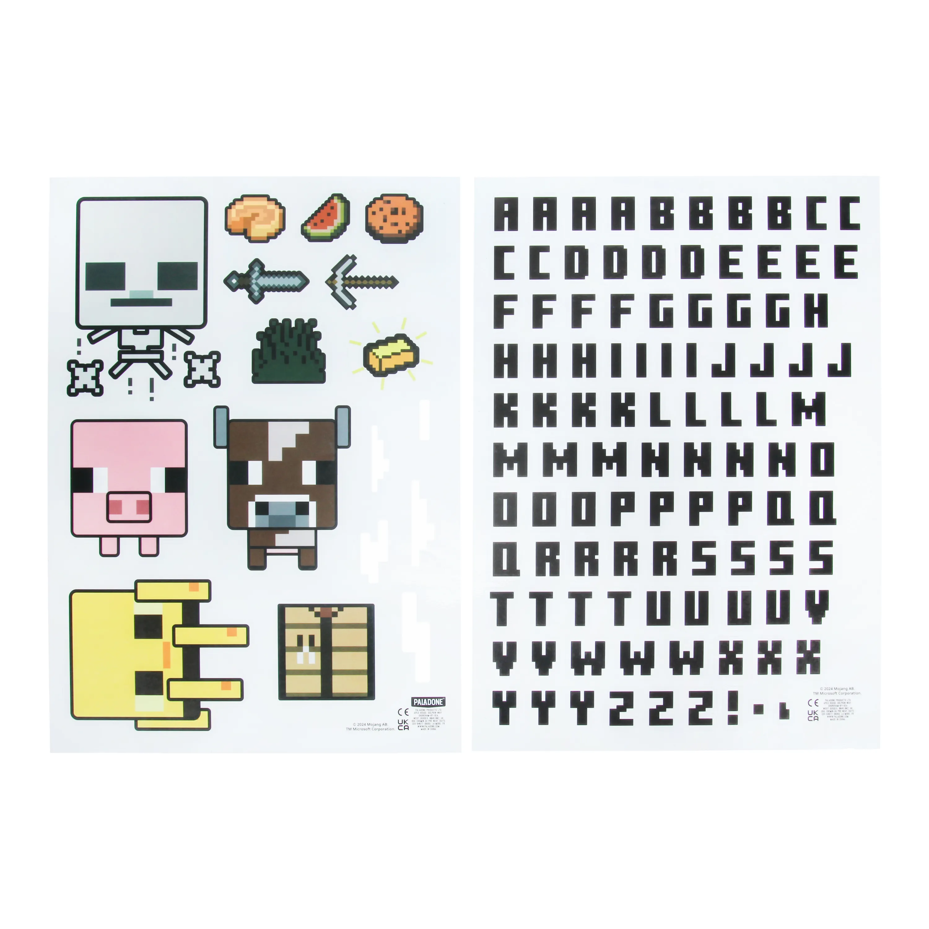 Nalepnice Paladone - Minecraft Personalisation Wall Decals