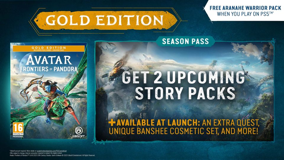 PS5 Avatar - Frontiers of Pandora - Gold Edition 
