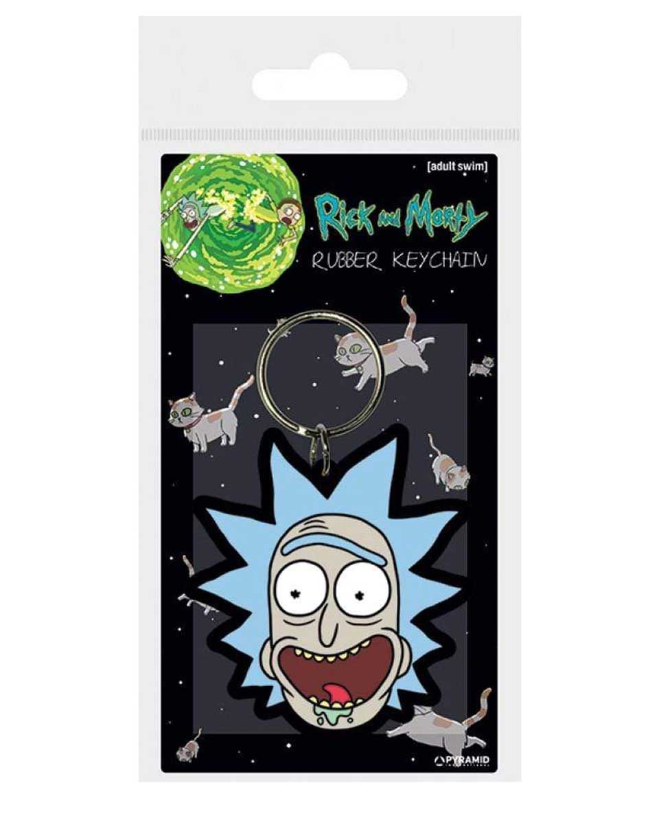 Privezak Rick and Morty - Rick Crazy Smile - Rubber Keychain 