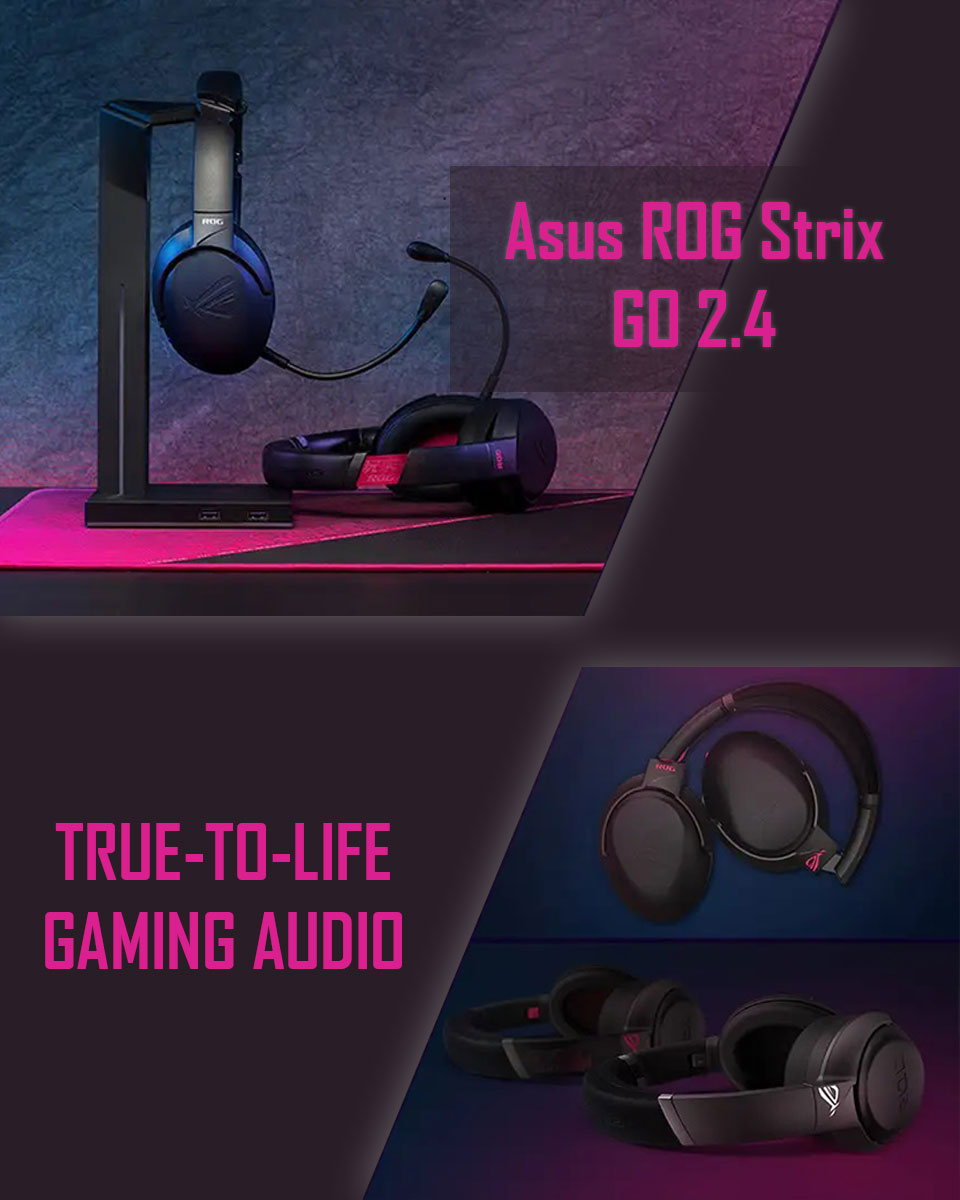Slušalice Asus ROG Strix GO 2.4 Electro Punk 