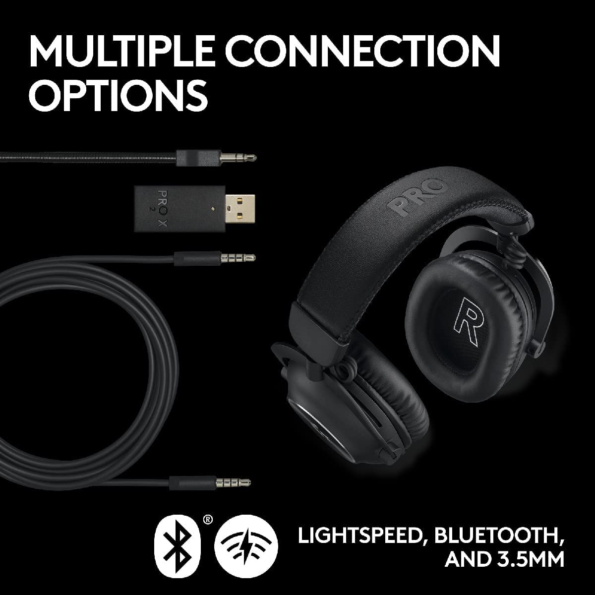 Slušalice Logitech G PRO X 2 Wireless Lightspeed - Black 