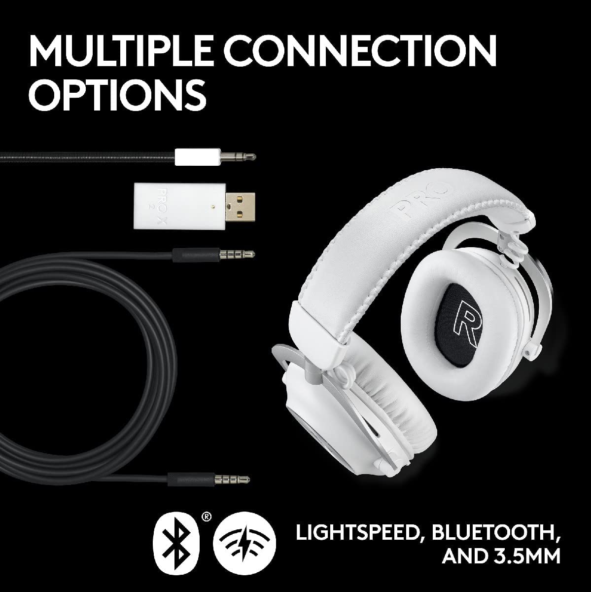 Slušalice Logitech G PRO X 2 Wireless Lightspeed - White 