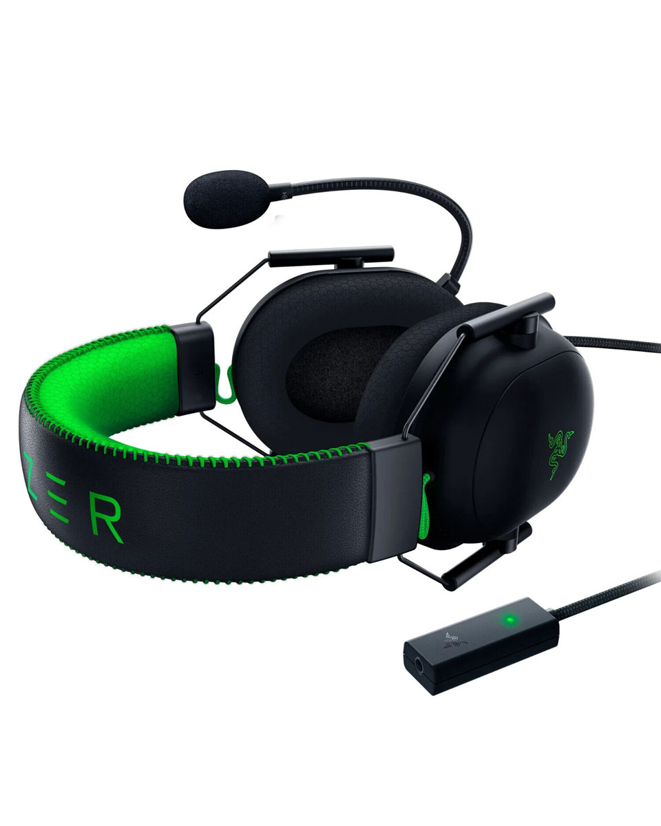 Slušalice Razer Blackshark V2 + USB Sound Card - Green 