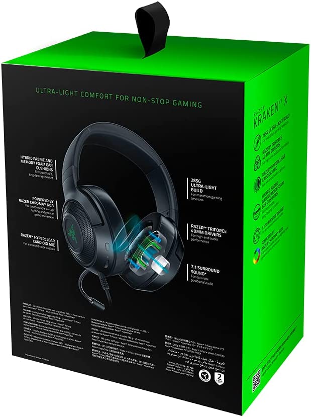 Slušalice Razer Kraken V3 X - Black 