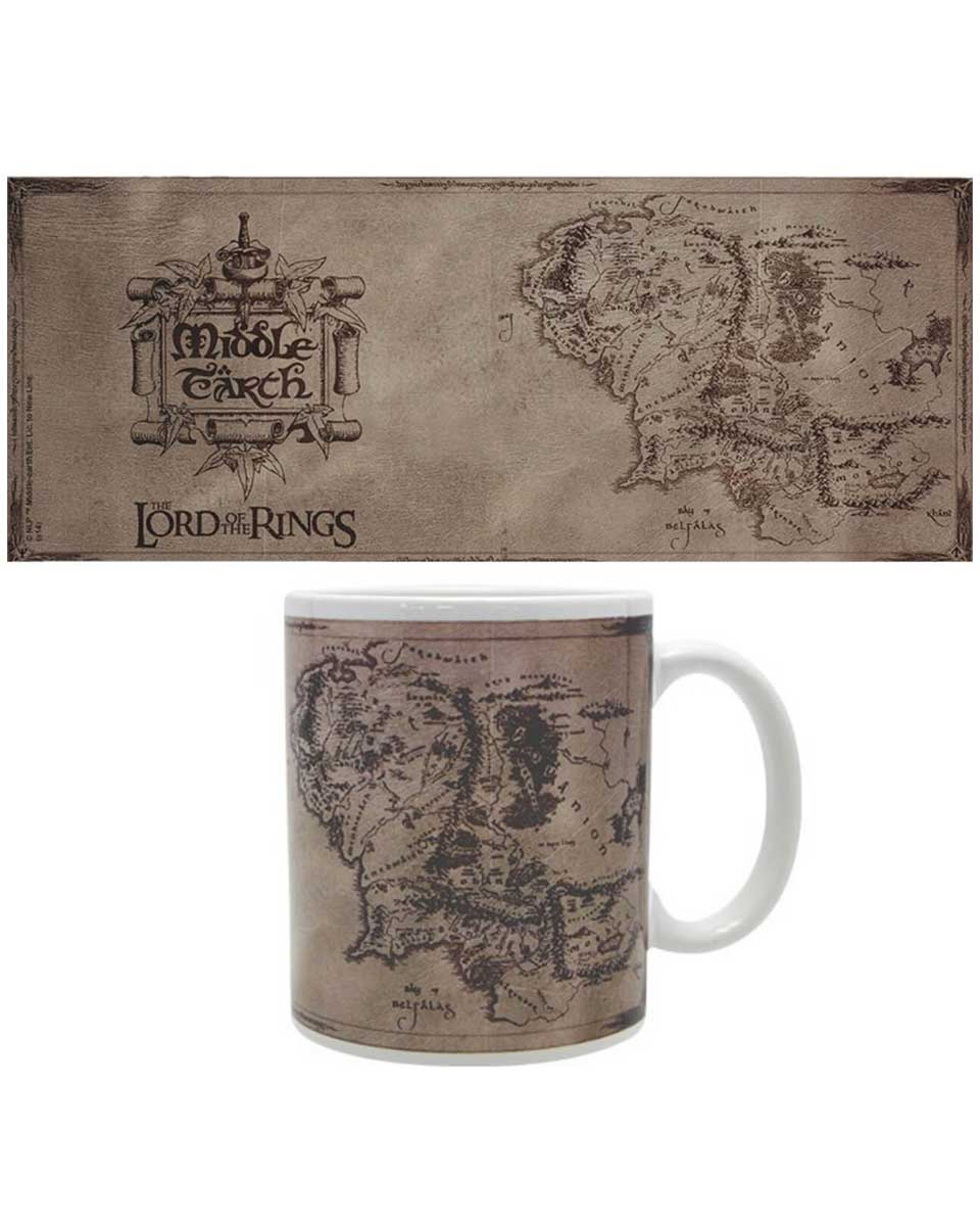 Šolja Lord of the Rings - Map Mug 